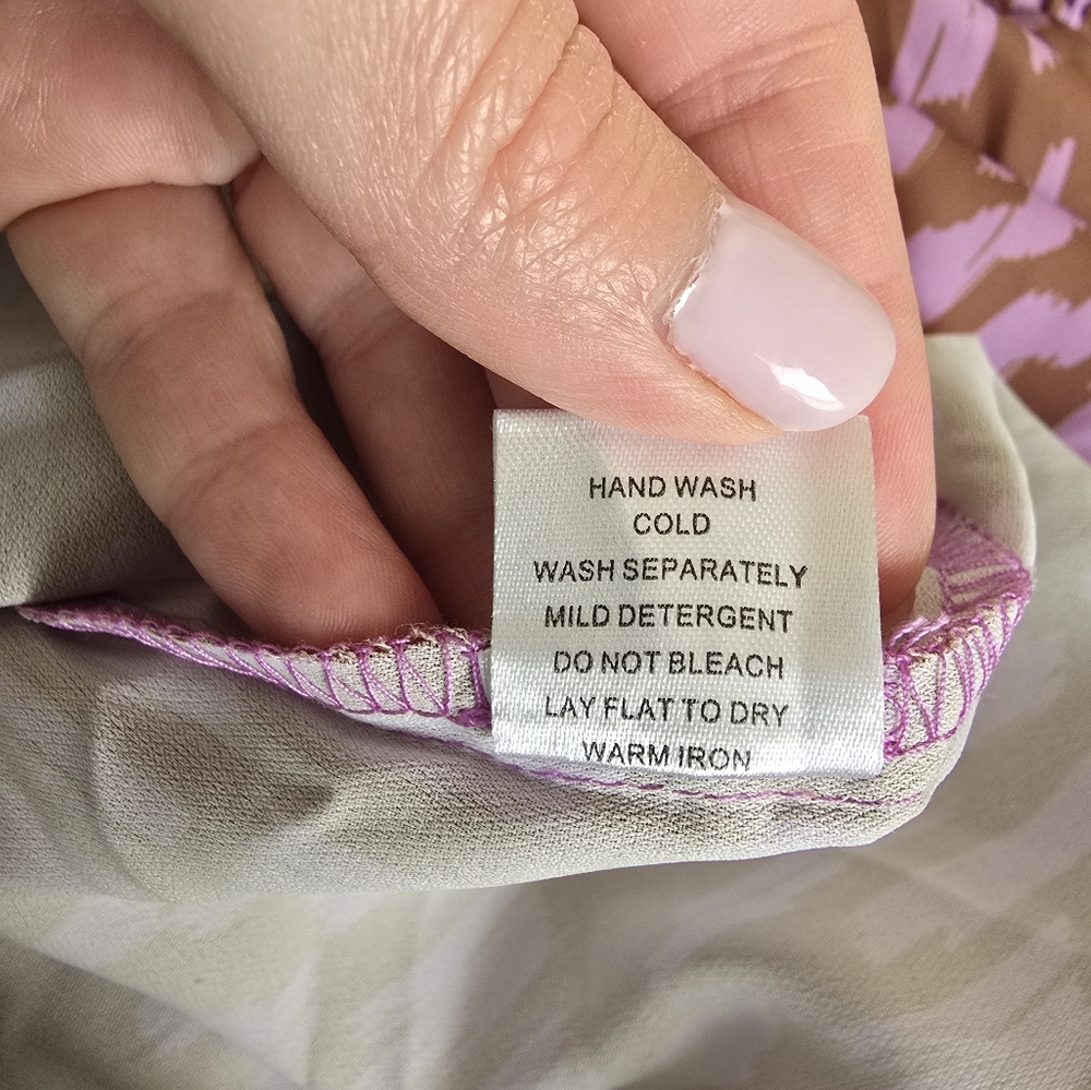 Jade by Melody Tam blouse, size M, pink & brown color. - Picture 7 of 8